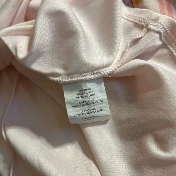 AS U WISH PINK/ORANGE PLAID SLEEVELESS SMOCKED MIDI DRESS SPRING/SUMMER SIZE L - Picture 9 of 12